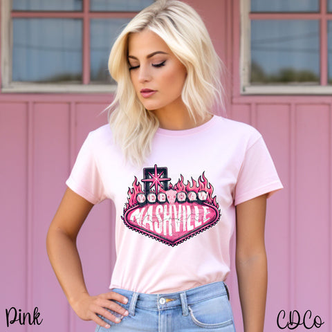 Yee Haw Nashville Pink DTF