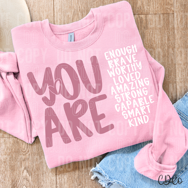 You Are Affirmations DTF