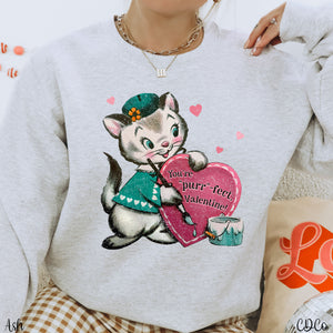 You're Purr-fect Valentine Cat DTF