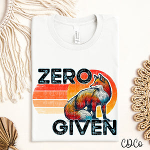 Zero Fox Given DTF