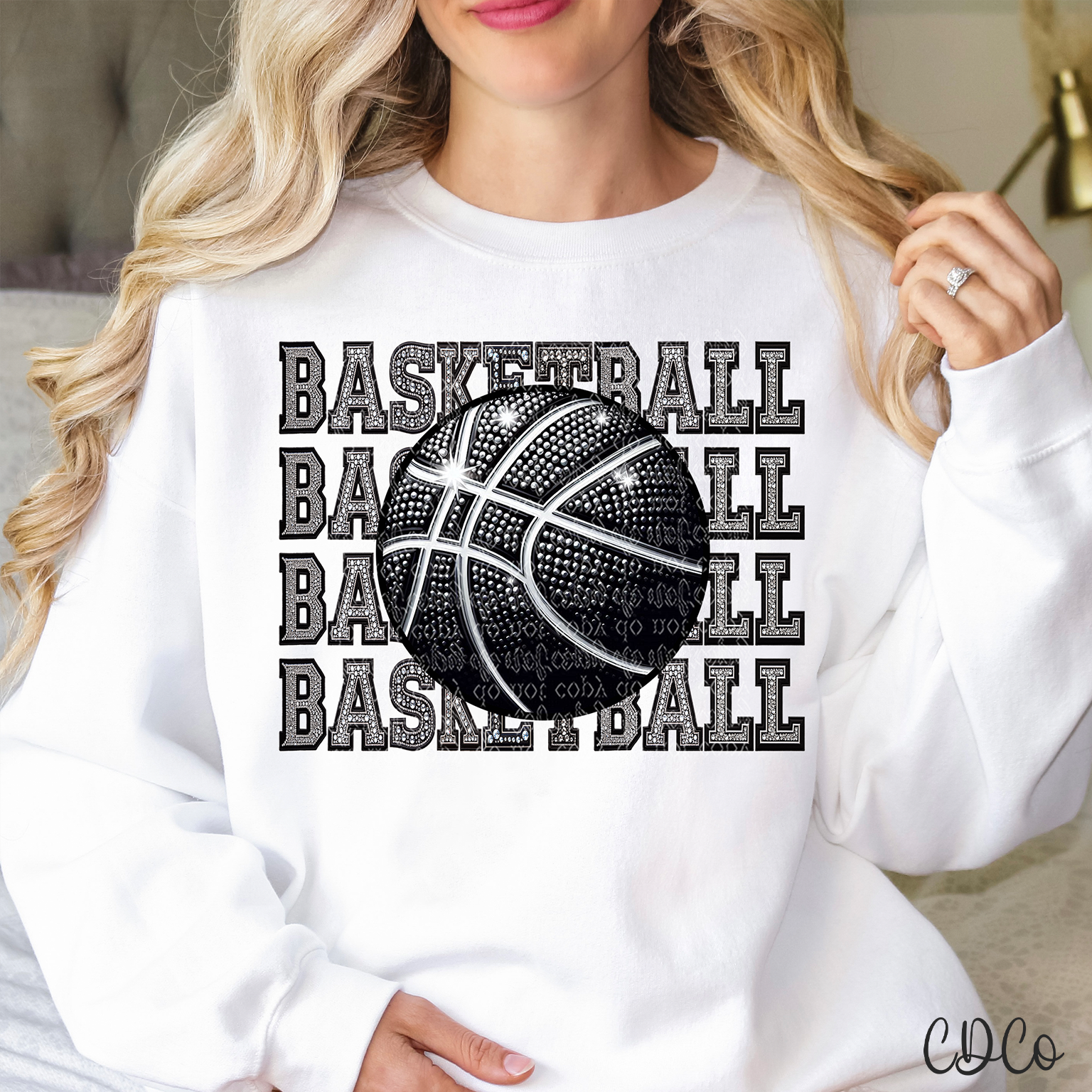 Basketball Repeat Faux Accents 2213 DTF