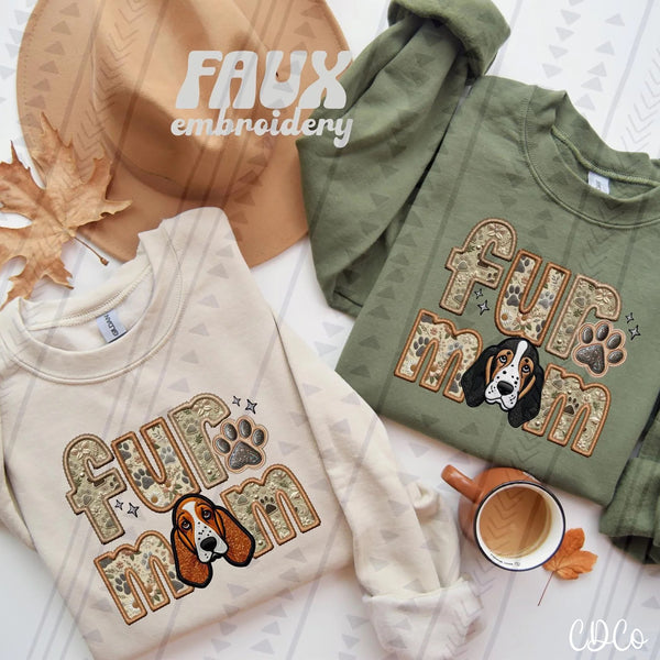 Fur Mom Dog Faux Embroidery DTF (3 of 6)