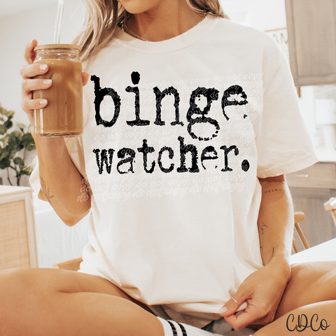 Binge Watcher 3943 DTF