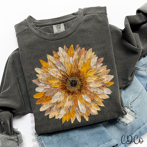 Brush Stroke Sunflower 6542 DTF