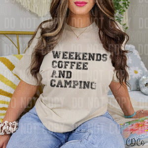 Weekends Coffee and Camping 3537 DTF