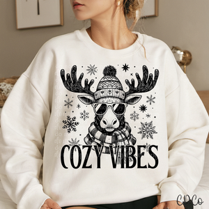 Cozy Vibes Moose 3239 DTF