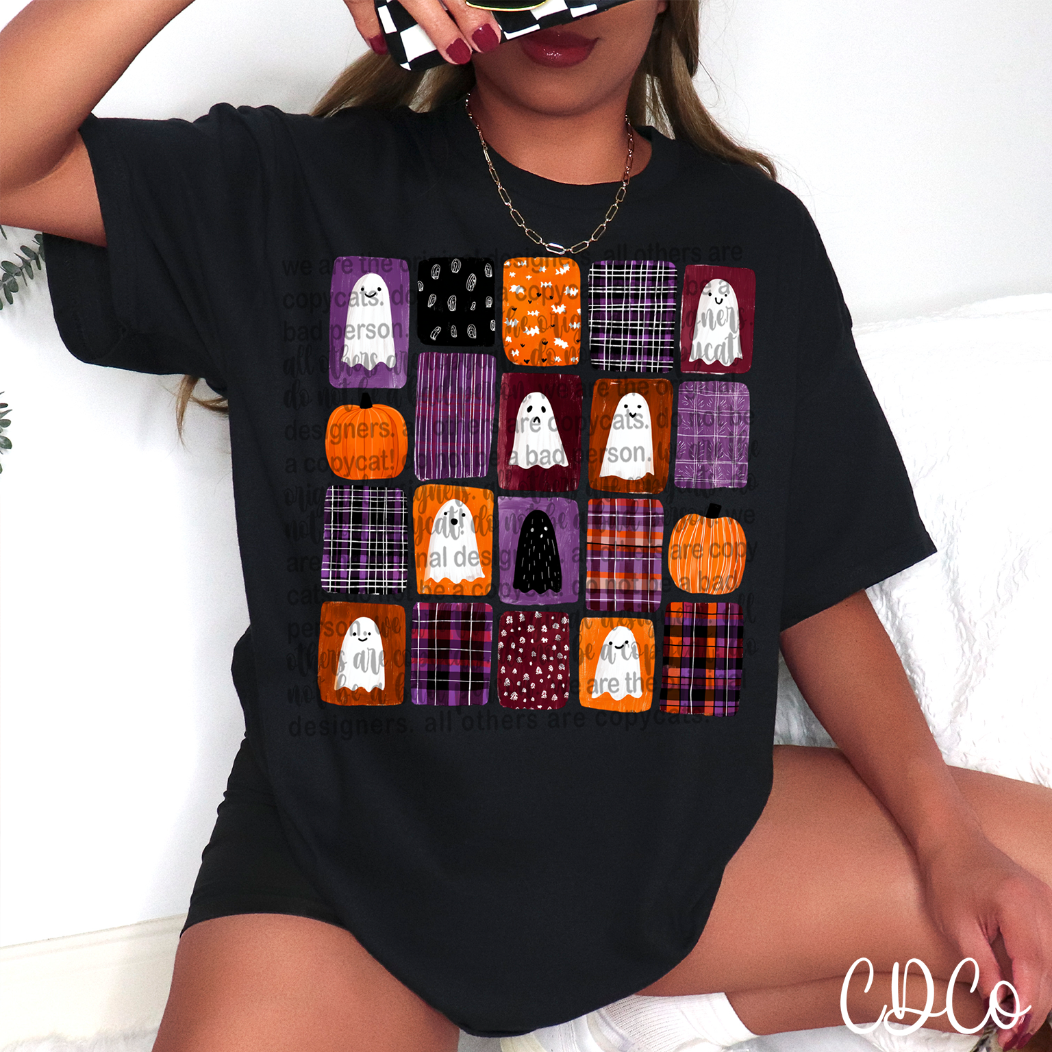 Doodle Ghosts 6733 DTF