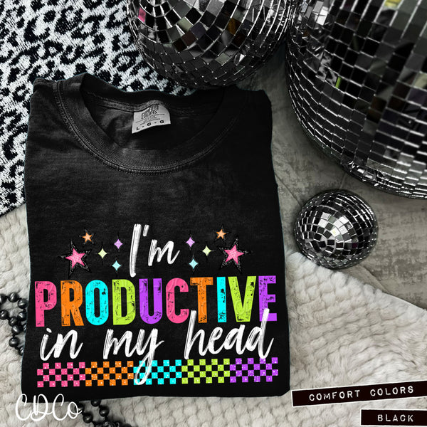 I'm Productive In My Head DTF - Chase Design Co.