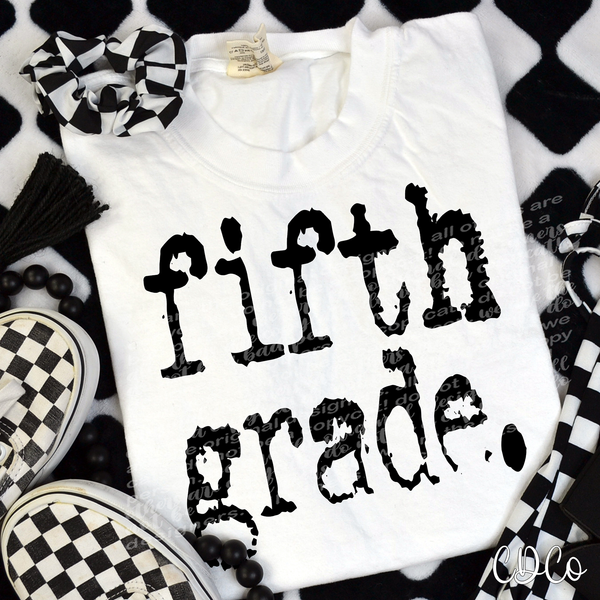 Grade School Typography DTF