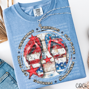 Flip Flops Fireworks Freedom 6133 DTF