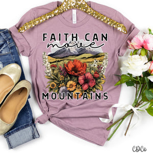 Floral Faith Can Move Mountains DTF