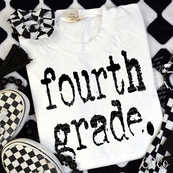 Grade School Typography DTF