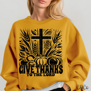 Give Thanks To The Lord 3257 DTF