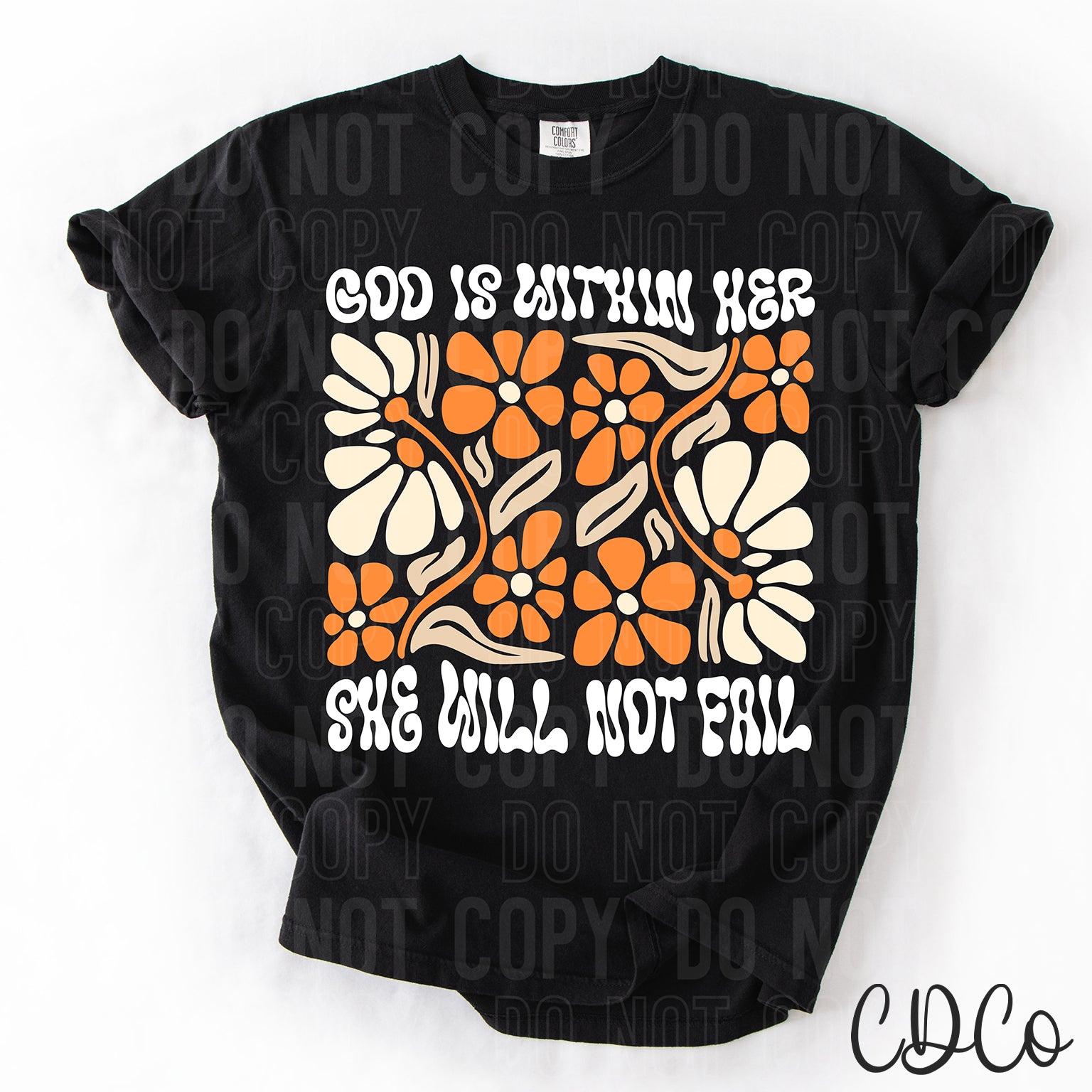 God Is Within Her She Will Not Fail 3708 DTF