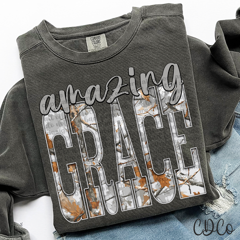 Amazing Grace Gray Camo 6770 DTF