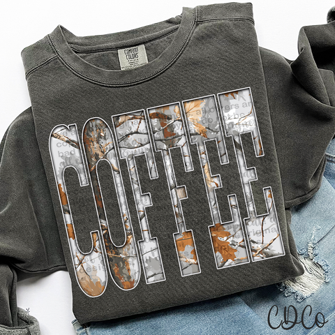 Coffee Gray Camo 6738 DTF