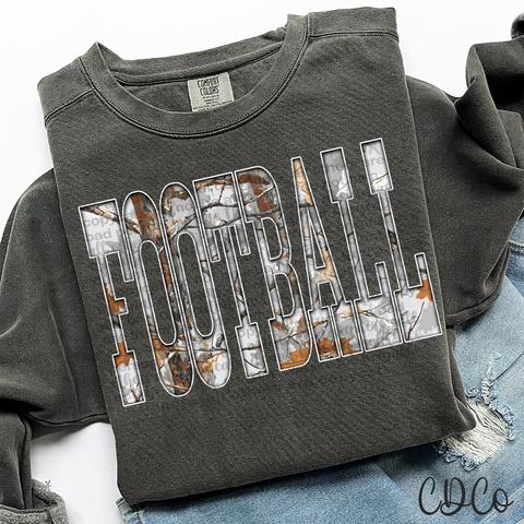 Football Gray Camo 6742 DTF