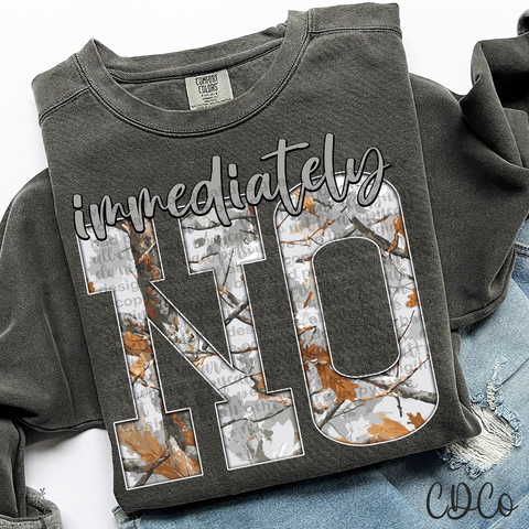 Immediately No Gray Camo 6772 DTF
