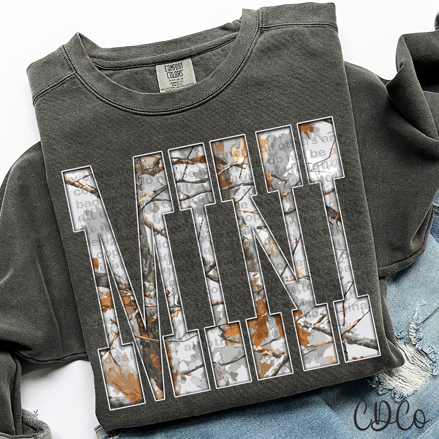 Mini Gray Camo 6774 DTF