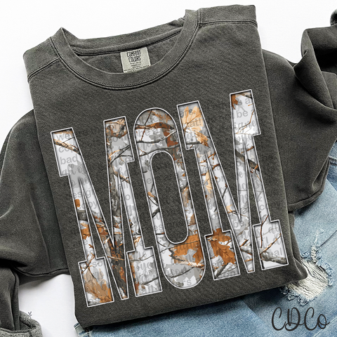 Mom Gray Camo 6776 DTF