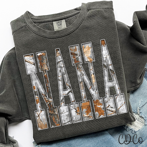 Nana Gray Camo 6777 DTF