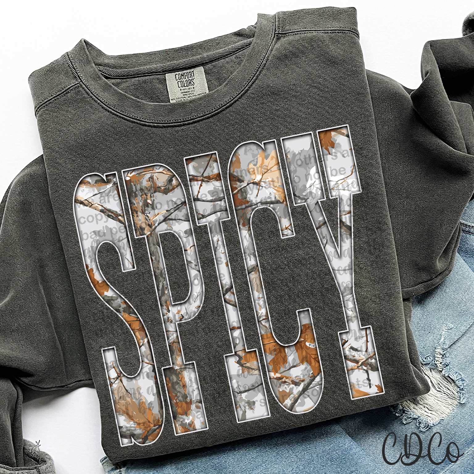 Spicy Gray Camo 6779 DTF