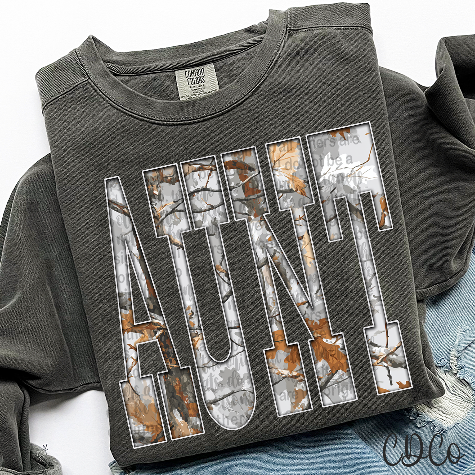 Aunt Gray Camo 6782 DTF