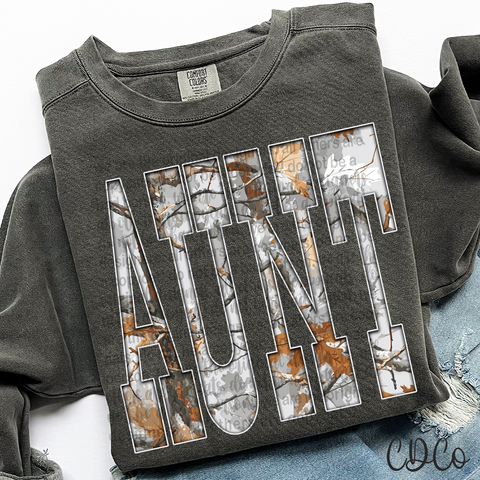 Aunt Gray Camo 6782 DTF