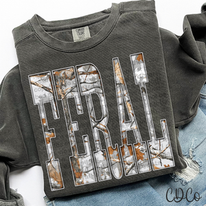 Feral Gray Camo 6784 DTF