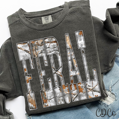 Feral Gray Camo 6784 DTF