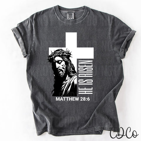 He Is Risen Cross 3709 DTF