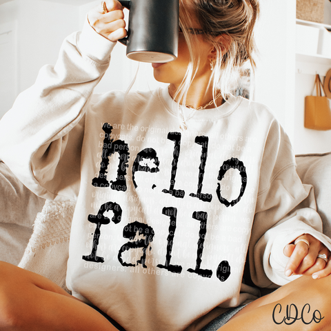 Hello Fall Type 6557 DTF