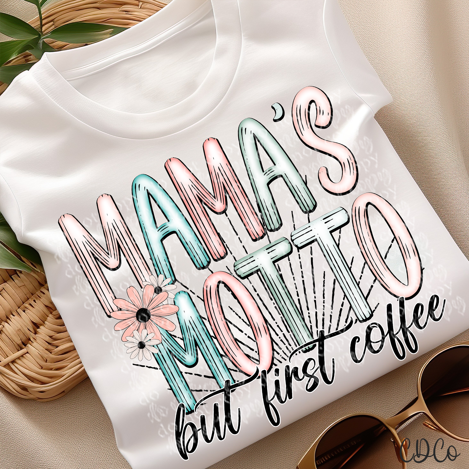 Mama's Motto But First Coffee 3936 DTF