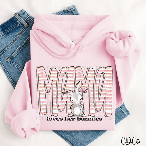 Mama Loves Her Bunnies 4007 DTF