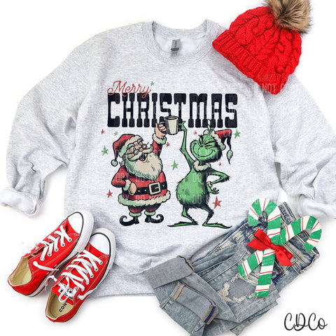 Merry Christmas Santa Green Guy 3196 DTF