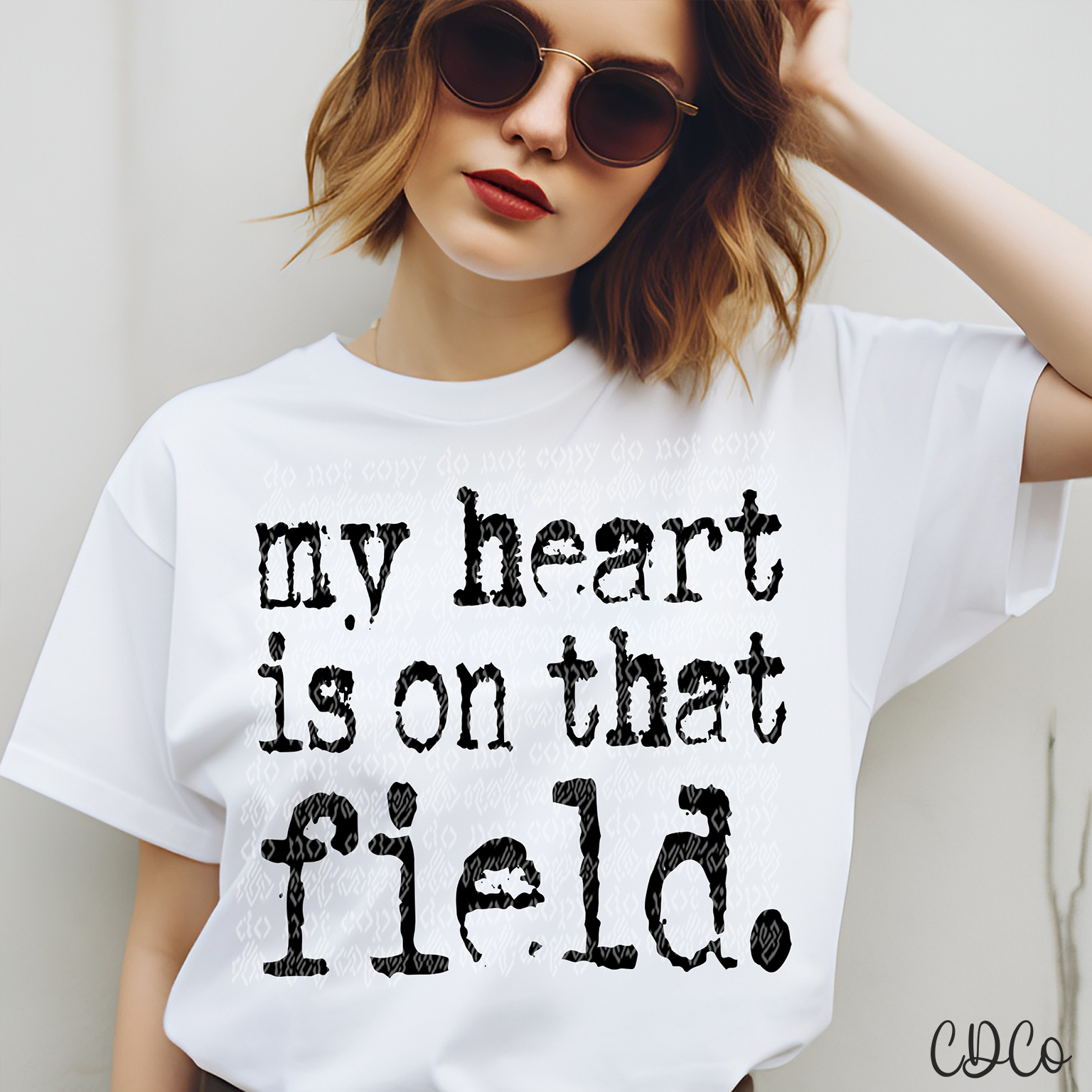My Heart Is On That Field 3960 DTF