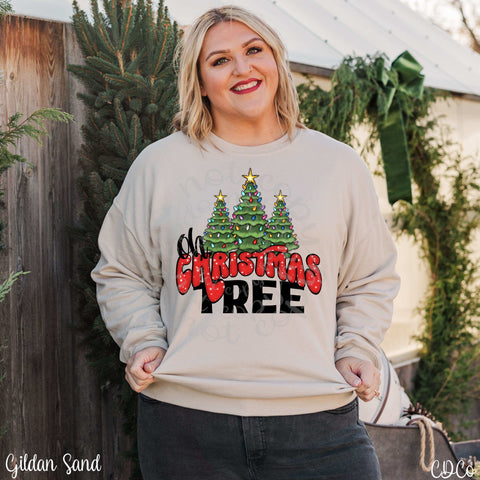 Oh Christmas Tree Retro DTF
