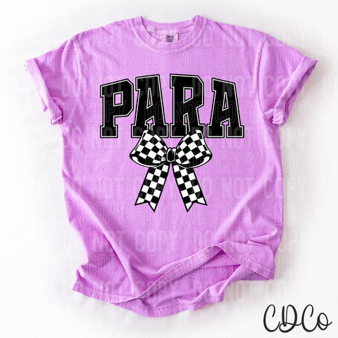 Para Checkered Bow 3712 DTF