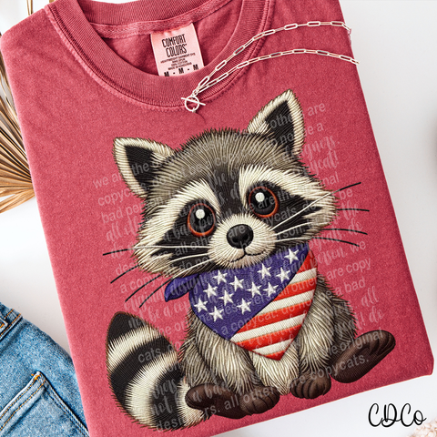 Patriotic Raccoon 6206 DTF