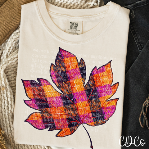 Plaid Leaf Fall 6786 DTF