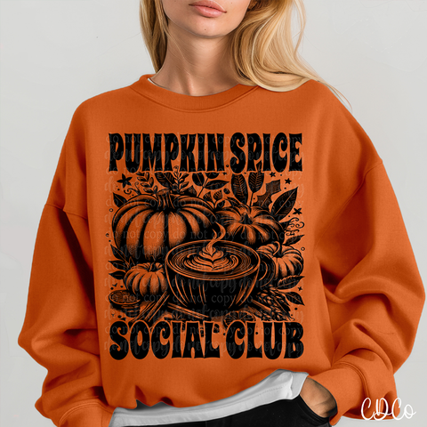 Pumpkin Spice Social Club DTF