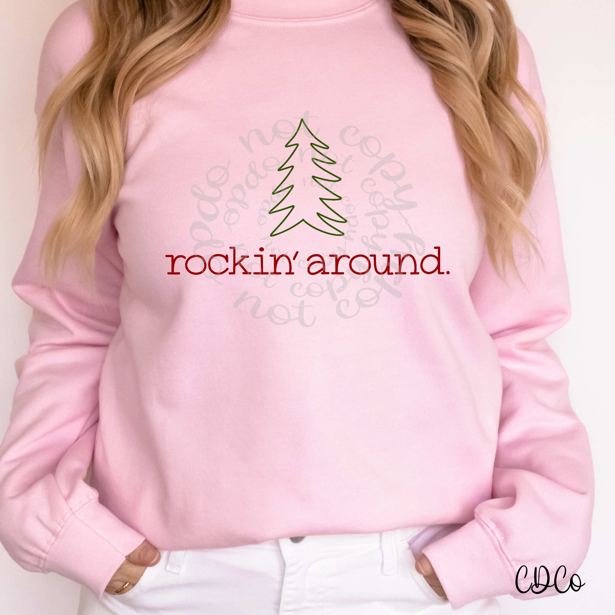Rockin' Around Tree Simple DTF
