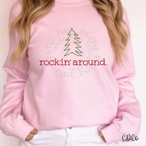 Rockin' Around Tree Simple DTF
