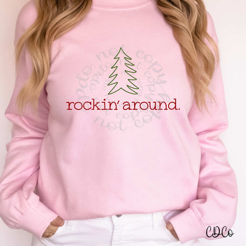 Rockin' Around Tree Simple DTF