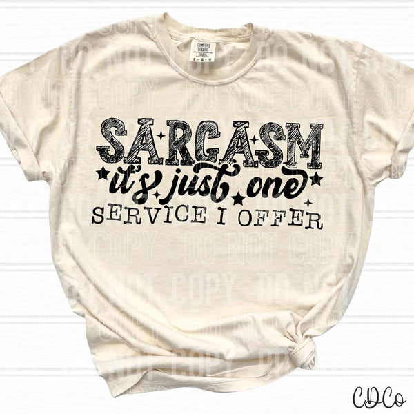 Sarcasm It's Just One Service I Offer DTF