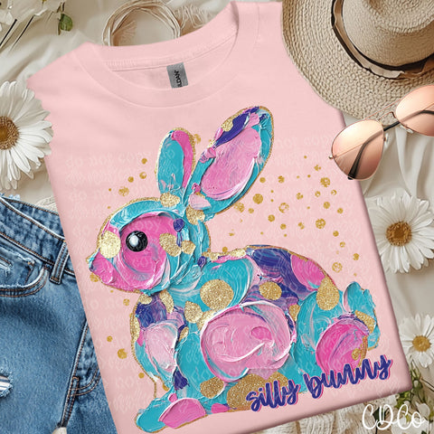 Silly Bunny Paint Swirl 2903 DTF