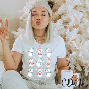 Snowman Grid DTF