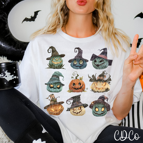 Spooky Jack O Lanterns Halloween 6787 DTF