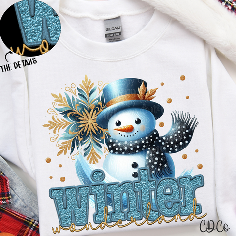 Winter Wonderland Blue 3337 DTF