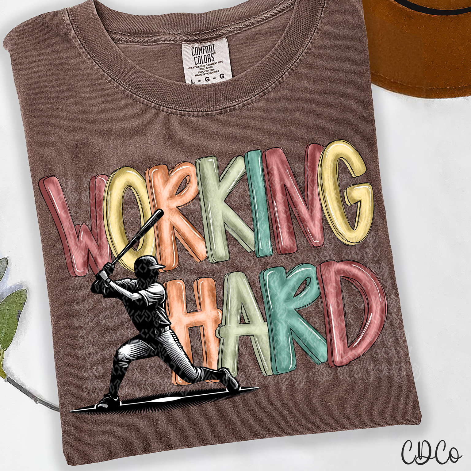 Working Hard Baseball 3974 DTF